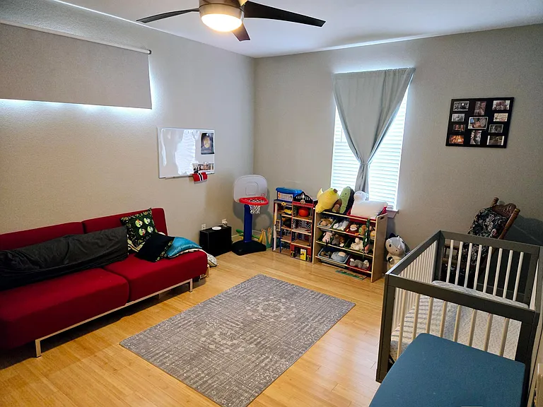 Upstairs bedroom #1. Very spacious, great lighting