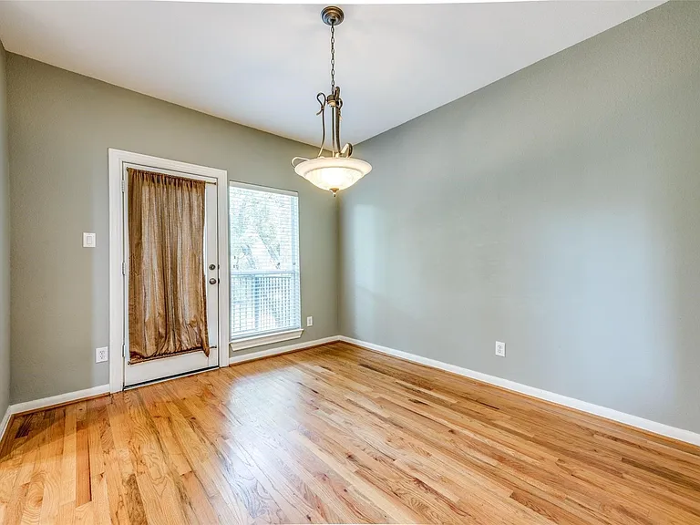 Dining area and access to second level balcony