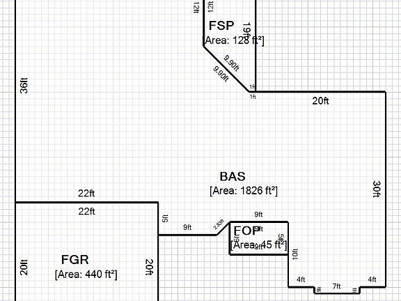Floor plan of the house