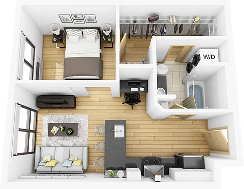 Floor plan NoLo East - A6