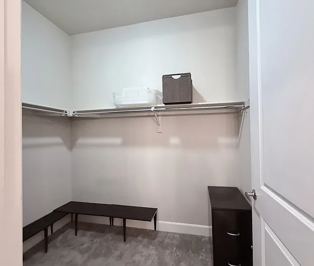 Master suite walk-in closet