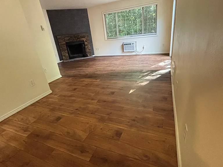 Open floor plan. Dining and living area