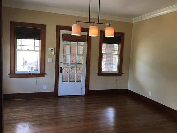 Dining with door to patio