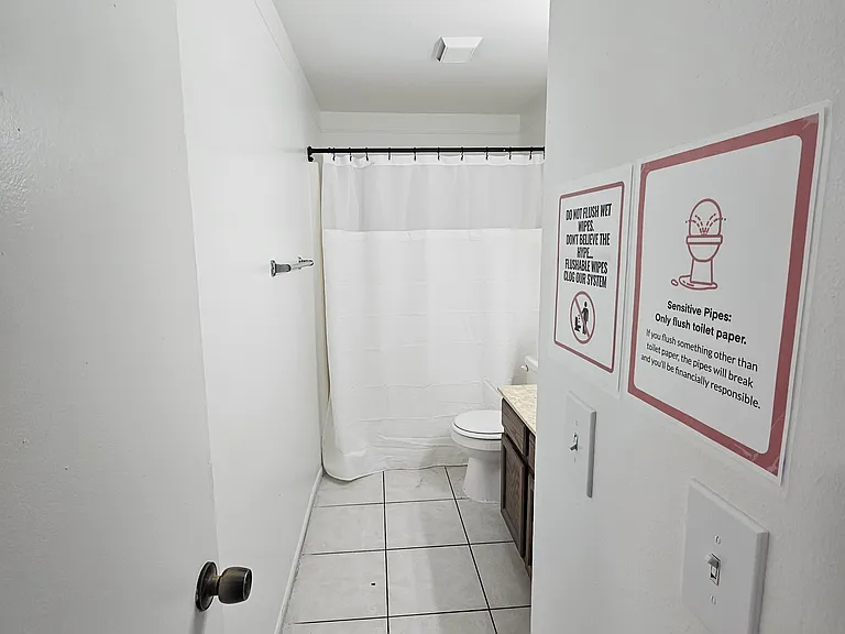 Shared bathroom