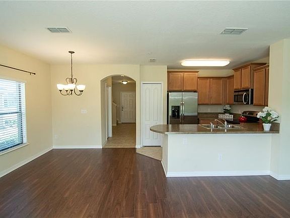 Great Room with New Wood Laminate Floors