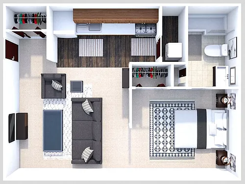 Floor plan Phase I - Studio
