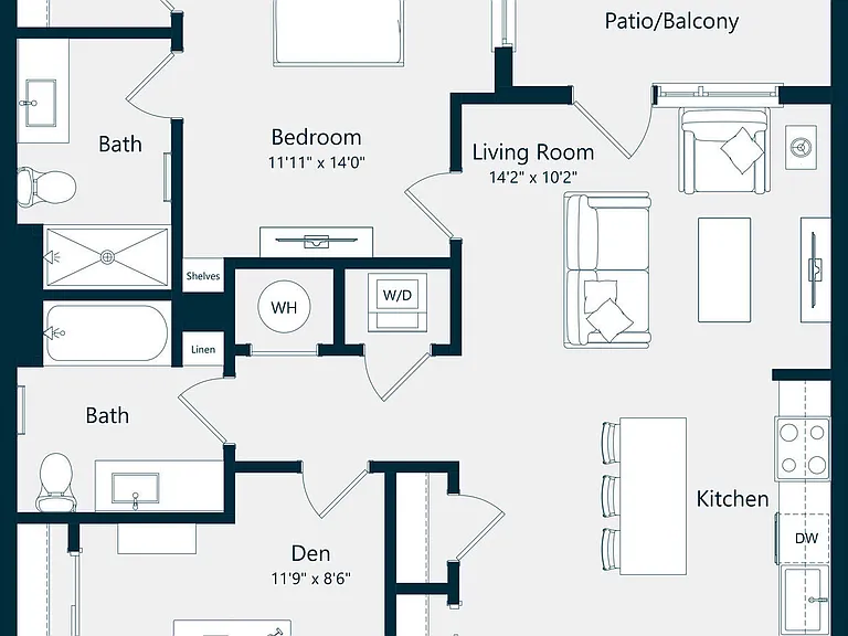 C1 floor plan The Park at Southside Works
