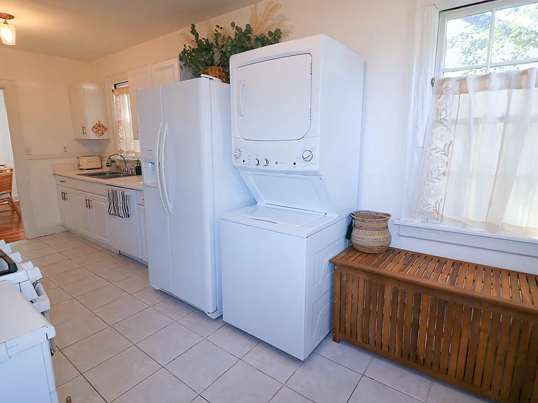 In-unit washer and dryer included.
