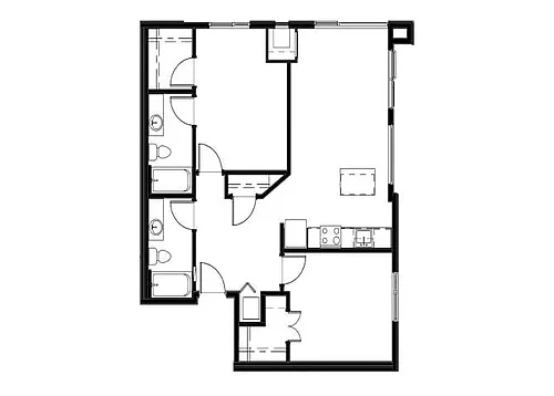 Floor plan 2 Bedroom