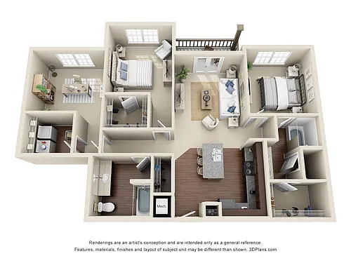 Floor plan B1B