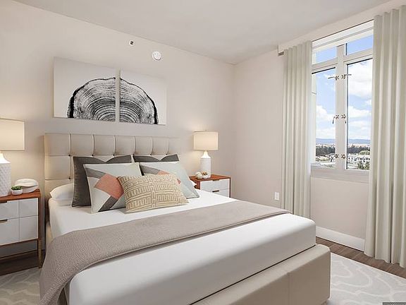 Signature Collection Bedroom with Hard Surface Vinyl Plank Flooring