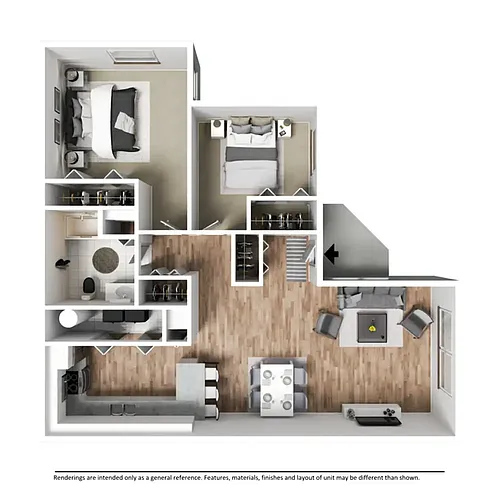 Floor plan 2 bed