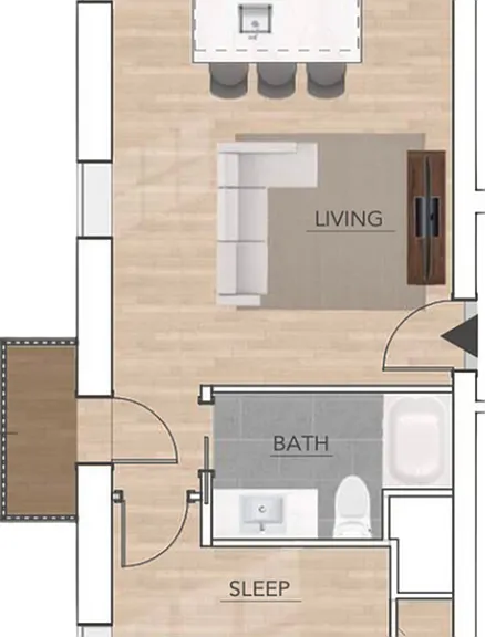 1 Bed | 1 Bath | 690 SF 1 Bed | 1 Bath | 690 SF