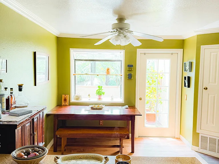 Kitchen view to patio