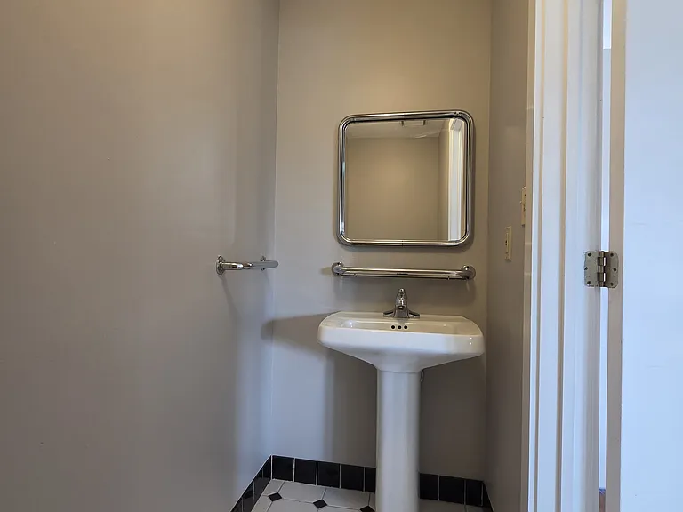 half bath off living room