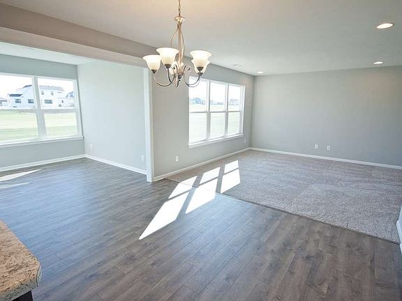 Breakfast Area to Great Room and Sunroom