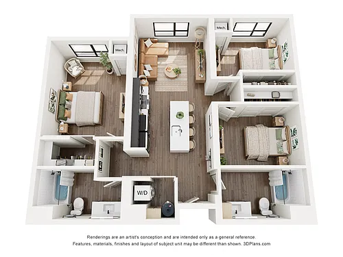 Floor plan 3B1