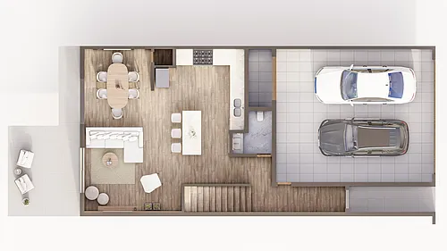 Floor plan Central Park Townhome
