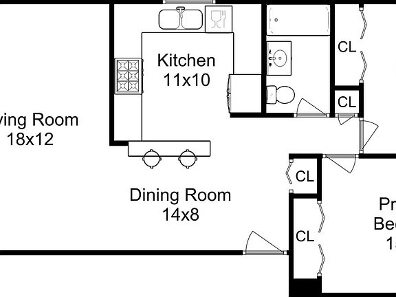 2nd image of 1108 Cedar St APT 1A