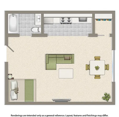 Floor plan Studio