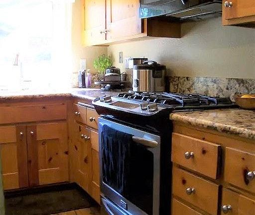 kitchen appliances and floors