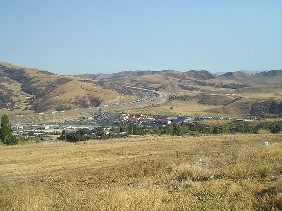 View of City and Mountains