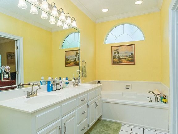 Master bath spa tub view