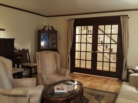 Living Room with French door