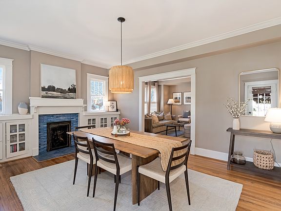Light-filled dining or living area