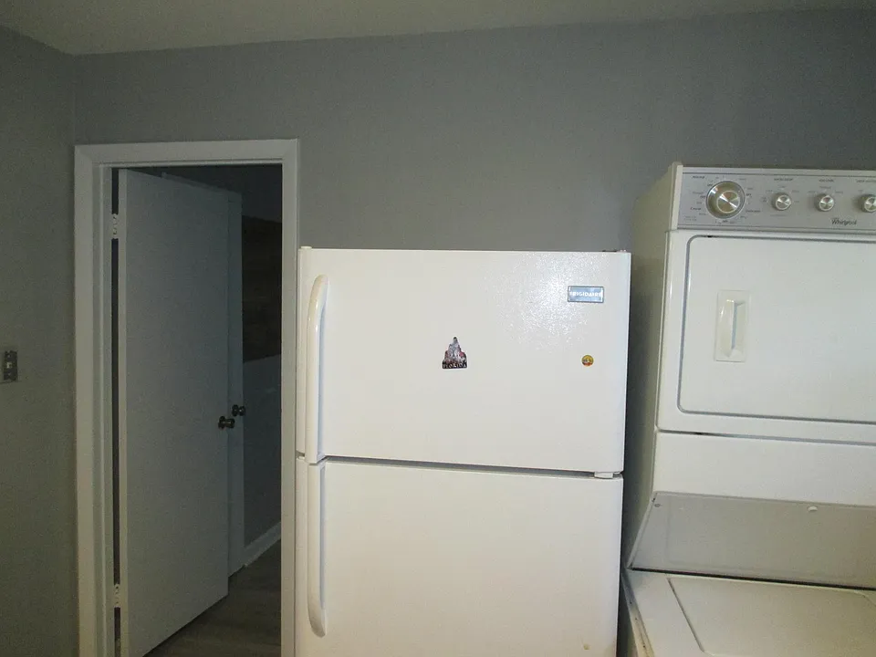 Refrigerator and Dual Washer/Dryer