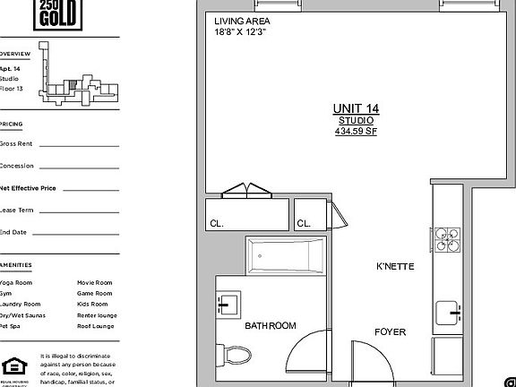 2nd image of 250 Gold St #1385