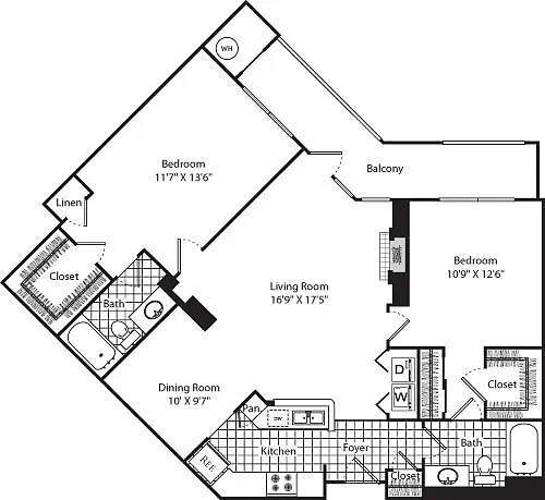 Floor plan D9 (Penthouse)