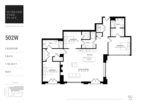 Floor plan 402W