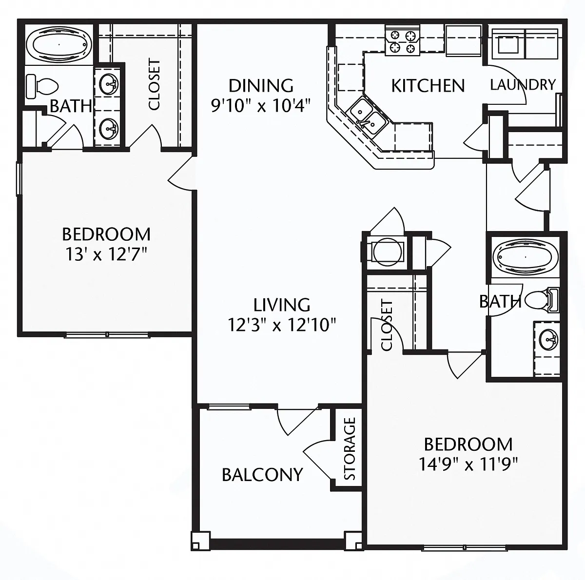 Floor plan The Heritage (unfurnished)