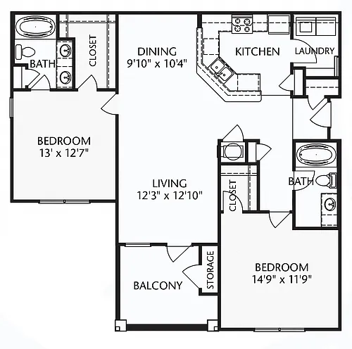Floor plan The Heritage (unfurnished)