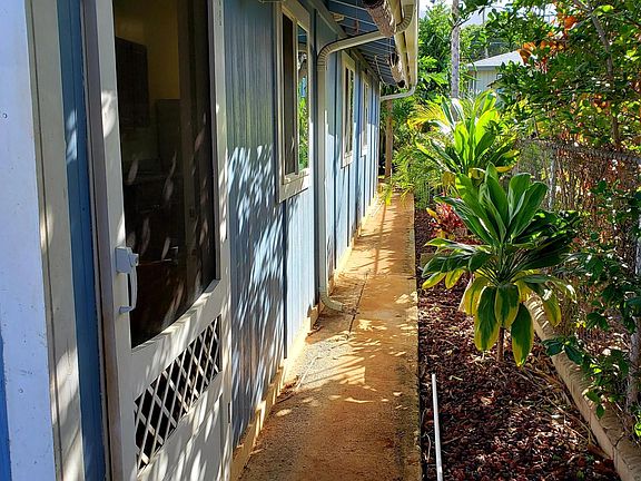 Rental unit entrance and private side of the property.