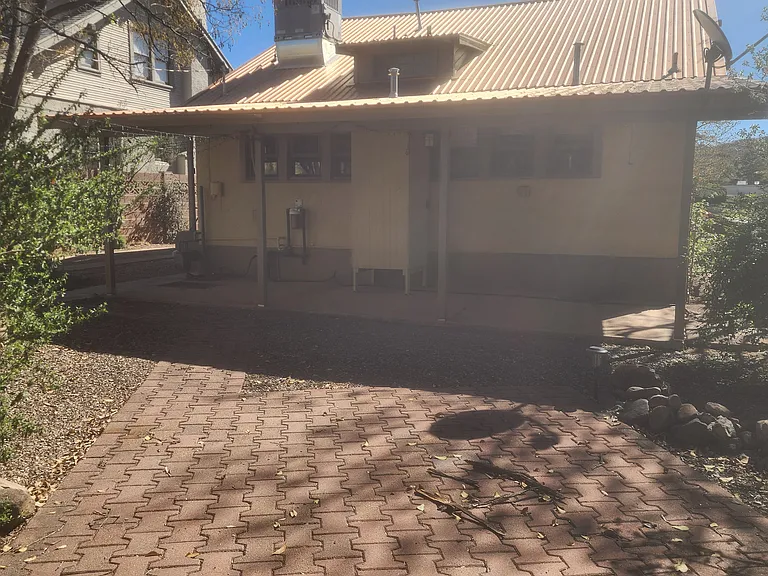 Back view of house from patio