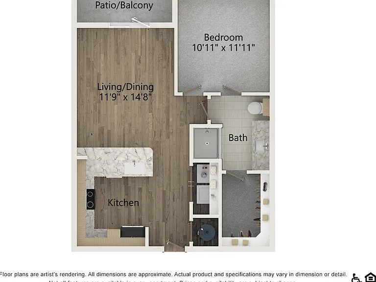 A2 | 1 bed 1 bath | 681 sq ft A2 | 1 bed 1 bath | 681 sq ft