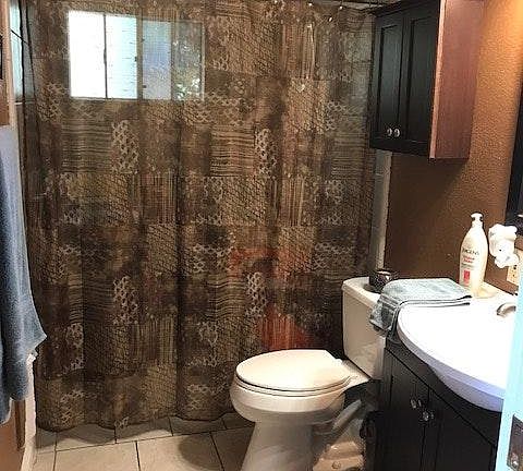 Upstairs bath w/ handicap shower