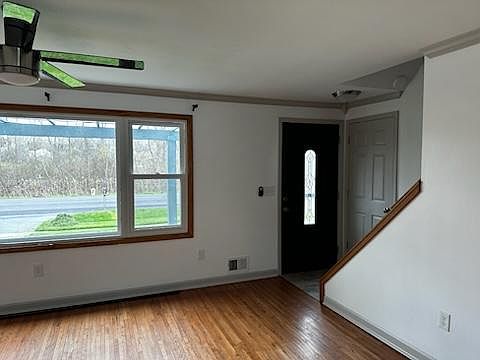 Front entry into living room