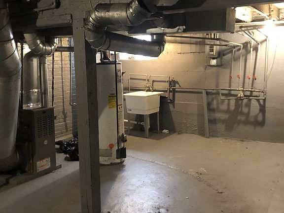 basement with washer dryer hook-up