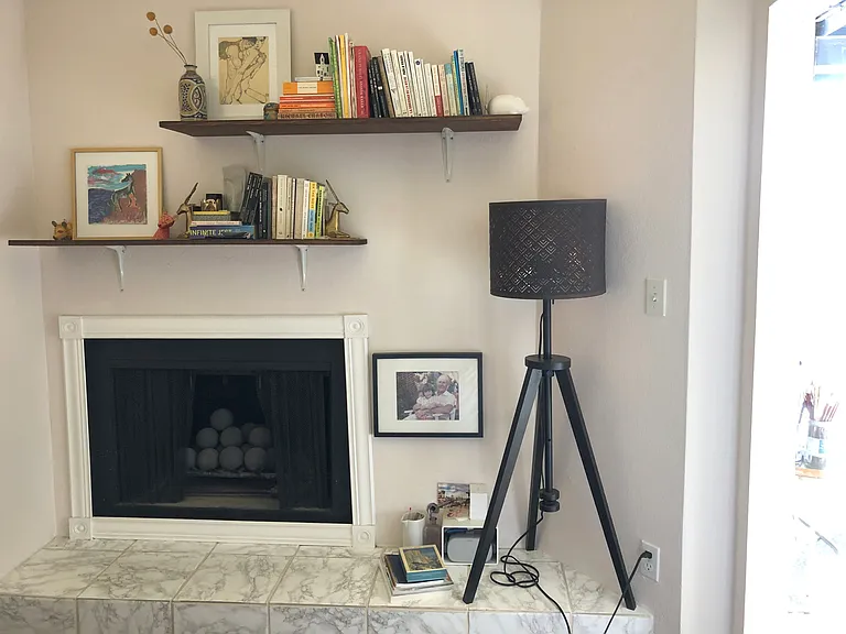 Bedroom fireplace