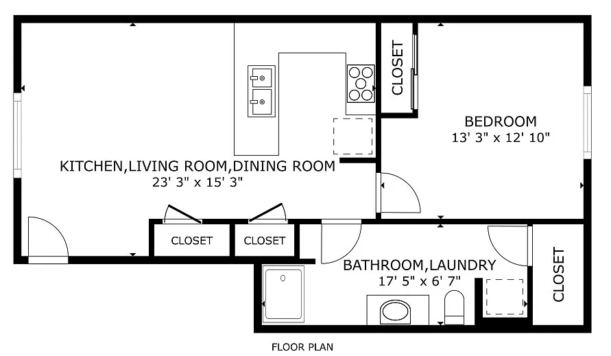 Floor plan Model Unit-Tour Only