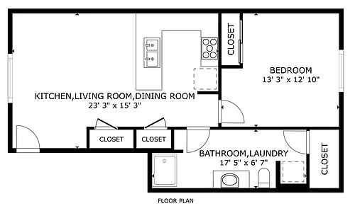 Floor plan Model Unit-Tour Only