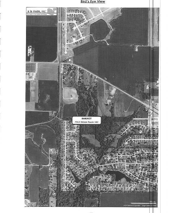 Arial view of 34.5 acres