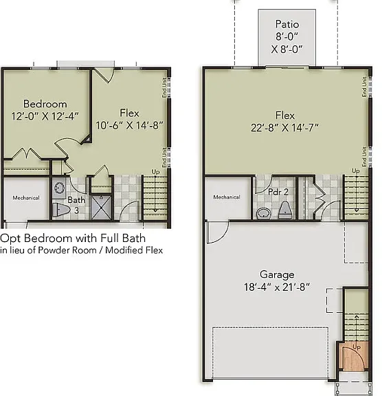 We have bigger Flex option with Full Bath