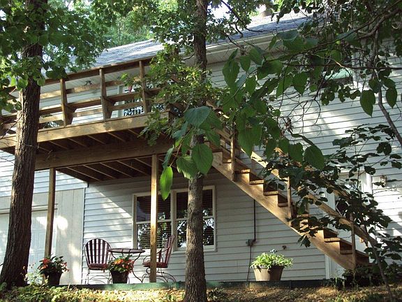 Deck & Patio next to Woods 