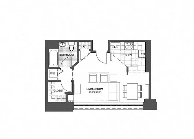 Floor plan Studio