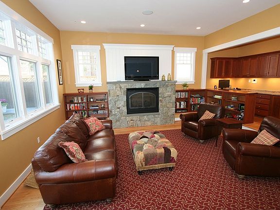 Family Room with gas fireplace