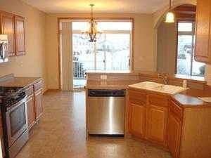 Kitchen and dining area